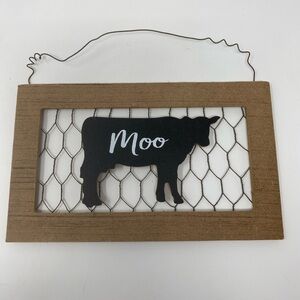 Cow Home Decor Sign